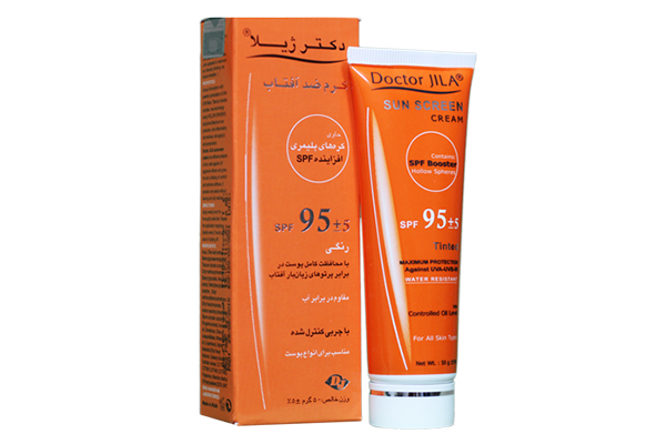 کرم ضدآفتاب SPF95 رنگی برند دکتر ژیلا